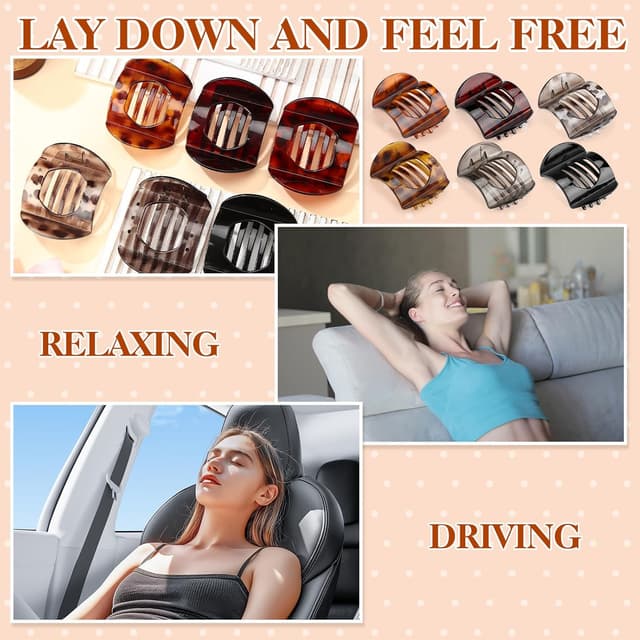 Thumbnail 3 de Large Flat Hair Clips 3.44×2.76 in