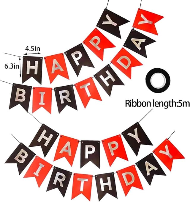 Thumbnail 1 de Geburtstagsdeko Set 40 Latexballons Happy Birthday