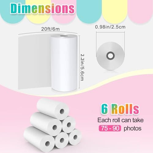 Thumbnail 1 de 6 Rollen Thermopapier Kinderkamera Hikkon ⚙