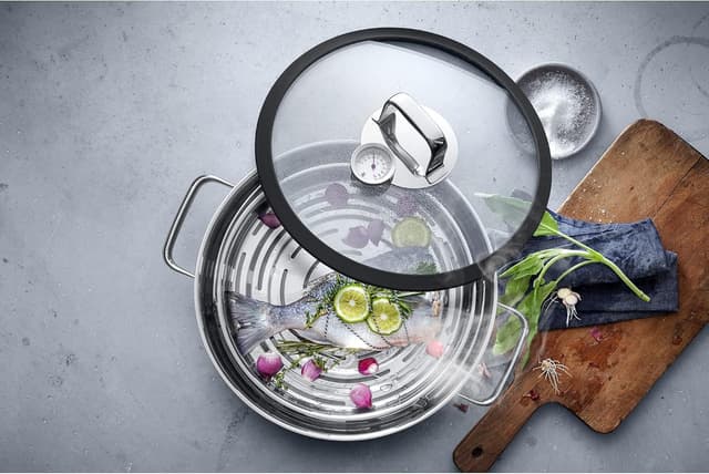 Thumbnail 14 de WMF Vitalis - Fuente Vapor 28 cm con Tapa y Termómetro 🍲