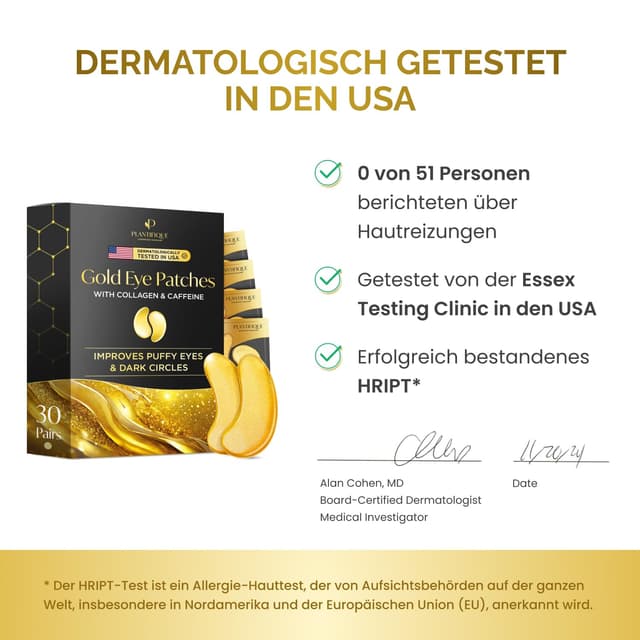 Detalle 1 de Plantifique Augenpads gegen Augenringe 30 Paar