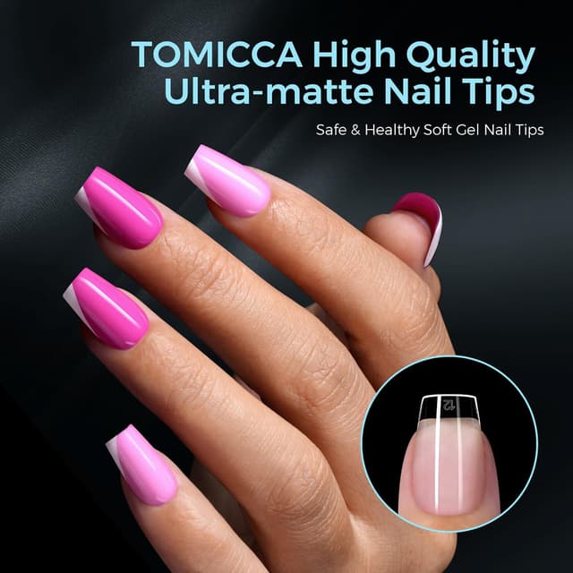 Thumbnail 6 de TOMICCA Ultra Kurze Ballerina Nageltips 510 Stück