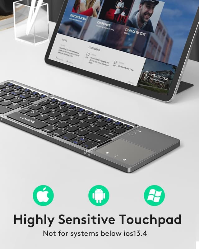 Detalle de Samsers Foldable Bluetooth Keyboard 48h ⌨