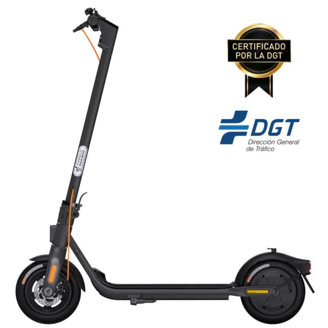 Detalle de Segway Ninebot KickScooter F2 Plus E, patinete eléctrico de 10" y 450 W (negro)