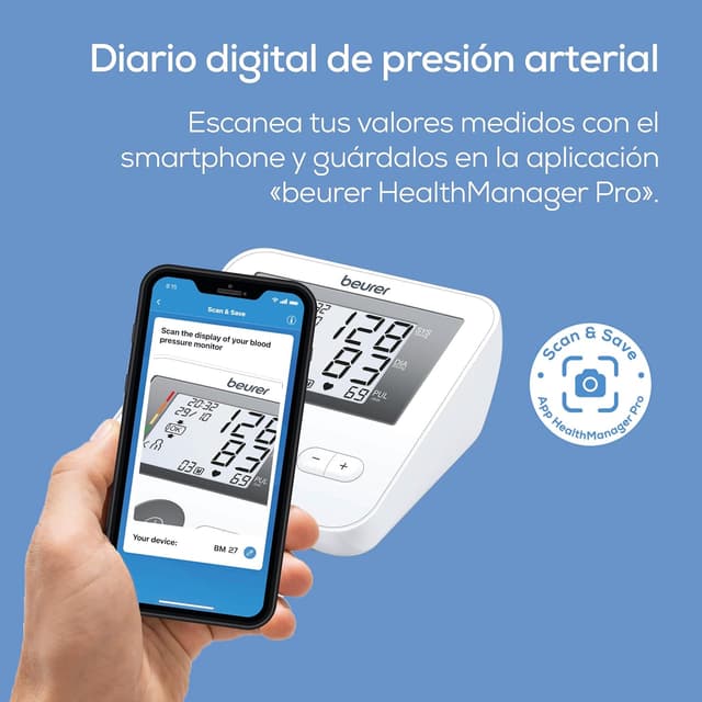 Thumbnail 4 de Beurer BM 27: Tensión arterial digital con control y detección🩺