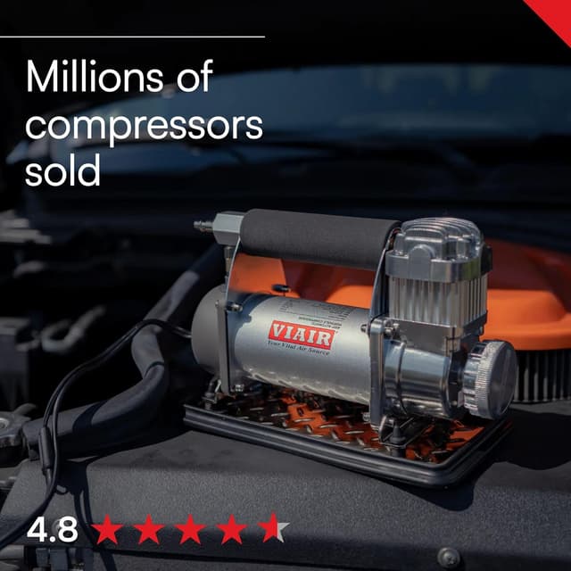 Detalle de VIAIR 400P-RV (40047) 12V Portable Tire Inflator with RV Inflation Gun