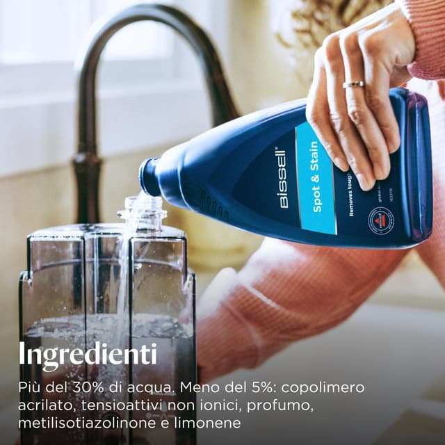 Detalle 2 de Bissell 1084N Formula Spot and Stain: detergente concentrato per macchie e liquidi versati