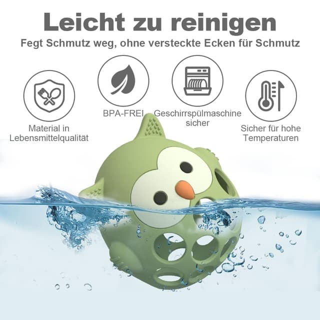 Detalle de Baby Beißring und Rassel 3-teilig ab 0 Monaten