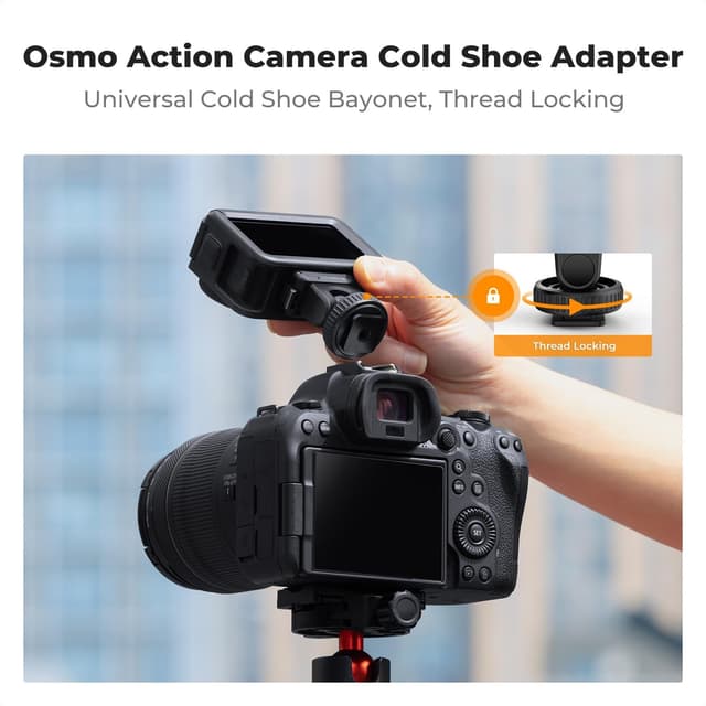 Thumbnail 2 de K&F CONCEPT Cold Shoe Adapter für Osmo Action 3/4/5 160°