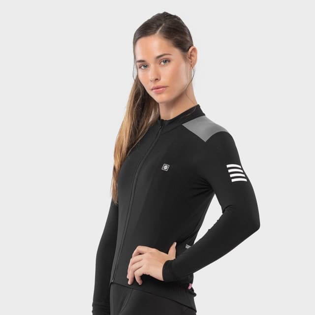 Detalle de Siroko SRX M4 maillot ciclismo térmico 80% poliamida