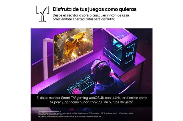 Thumbnail 2 de LG Smart Monitor Swing 32'' 4K 144 Hz para gaming