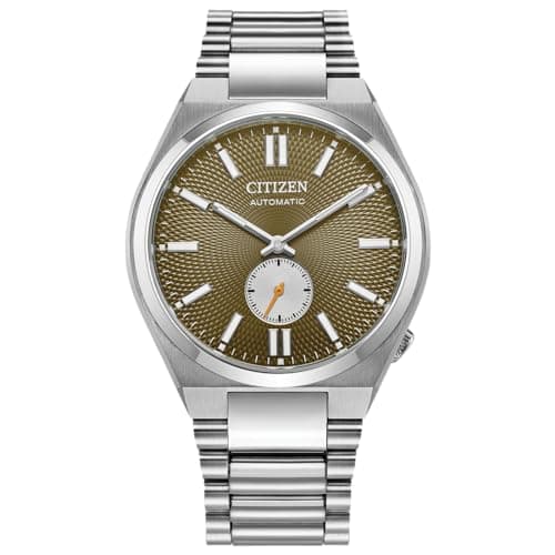 Detalle de Citizen Tsuyosa NK5010-51X automático plata con esfera verde (small seconds)