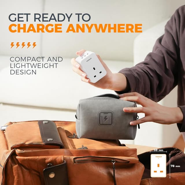 Thumbnail 4 de TESSAN 3โway USB plug adaptor with USB ports ๐