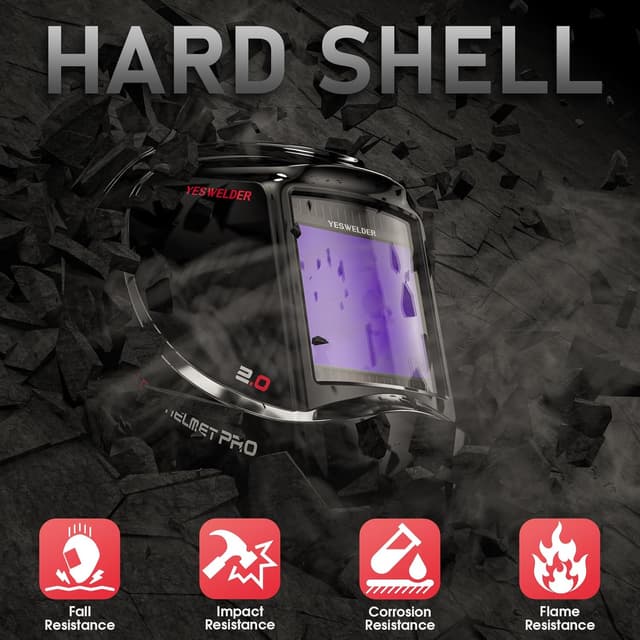 Thumbnail 5 de YESWELDER welding helmet 3.93x3.66 view
