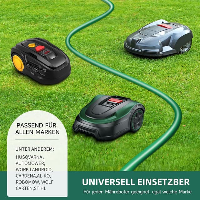 Thumbnail 6 de HAUSPROFI Universal Begrenzungskabel für Mähroboter (100 m) inkl. 300 Erdspieße & 10 Klemmenblöcke, Ø 2,7 mm