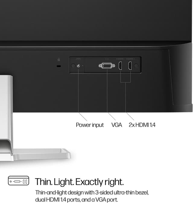Detalle 2 de HP Series 5 31.5" FHD Monitor (532sf) with 100Hz refresh rate and HDMI/VGA