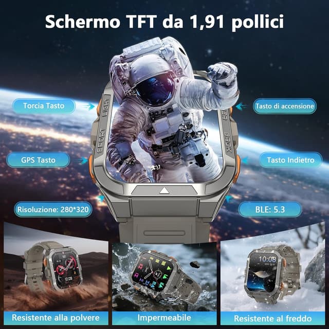 Thumbnail 6 de Blackview smartwatch sportivo 1,91" GPS