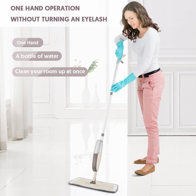 Detalle de MEXERRIS spray floor mop with 300 ml bottle