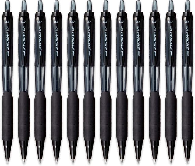 Detalle de Uni-Ball JetStream SXN-101 rollerball noir 0,7 mm (boîte de 12)