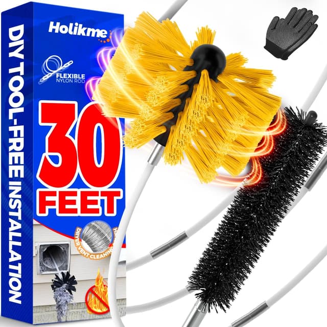 Thumbnail 6 de Holikme 30 Feet Dryer Vent Cleaner Kit