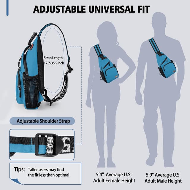 Detalle 2 de Geestock Crossbody Sling Bag waterproof daypack