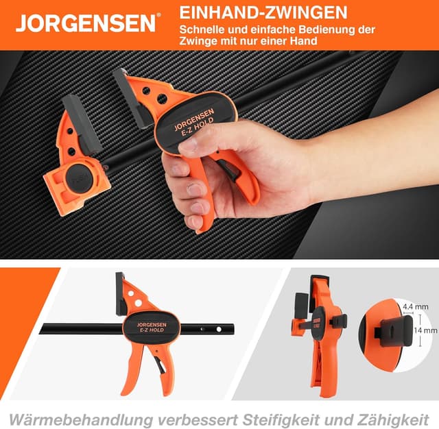Thumbnail 3 de JORGENSEN Einhandzwingen Set 150 mm 4er-Pack
