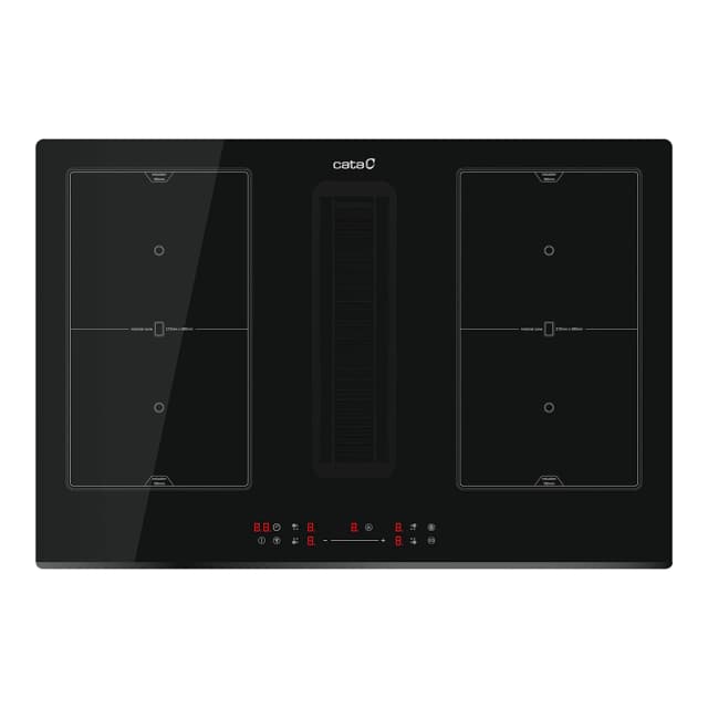 Imagen de Cata IAS-7024BK placa inducción con extractor integrado, 6 velocidades 🍽 en OfertitasTOP