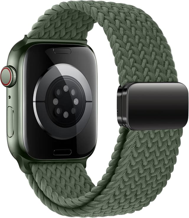 Detalle 2 de Qimela Sport Loop Magnetic Stretch Braided Band for Apple Watch (38mm–49mm compatibility)