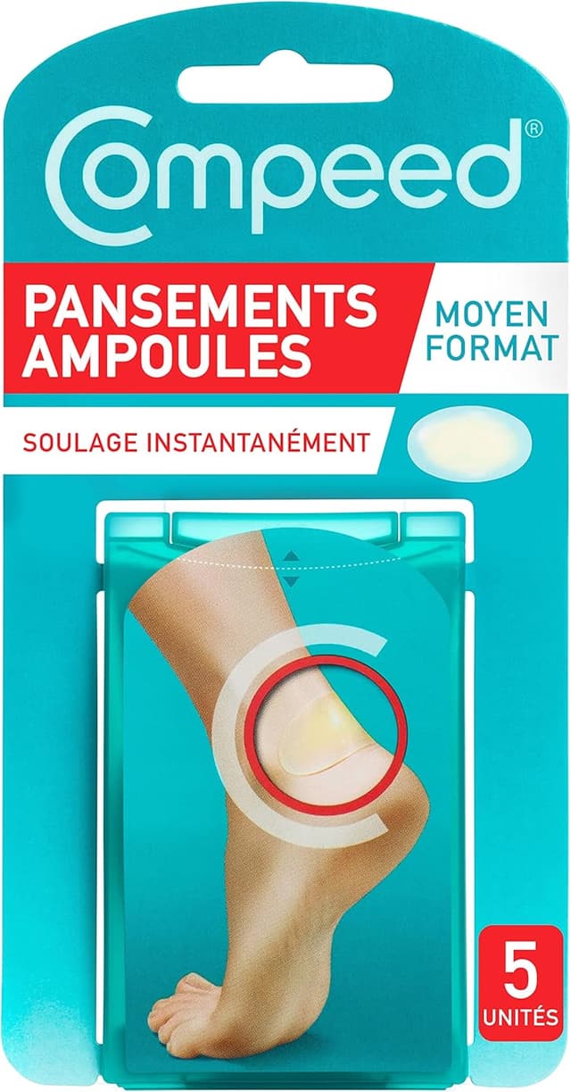 Detalle 2 de Compeed® pansements ampoules hydrocolloïde effet seconde peau (format moyen) – lot de 6