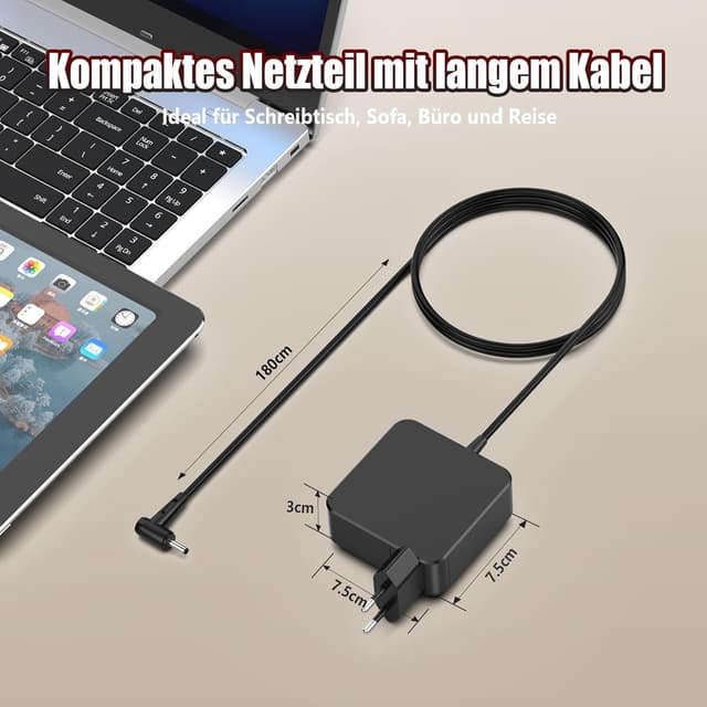Thumbnail 6 de 65W Laptop Ladekabel für Lenovo Ideapad