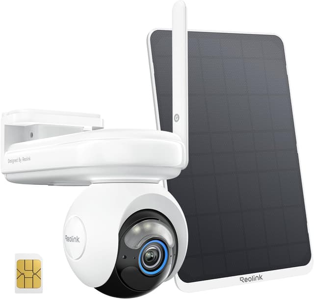 Detalle de Reolink 4G LTE Cellular Security Camera Outdoor (SIM card, 20,000mAh + 12W solar, pan & tilt, auto tracking)