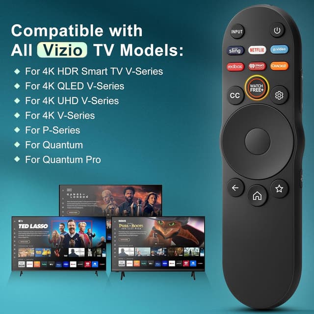 Detalle 2 de Vizio XRT270 Universal Remote for Smart TV