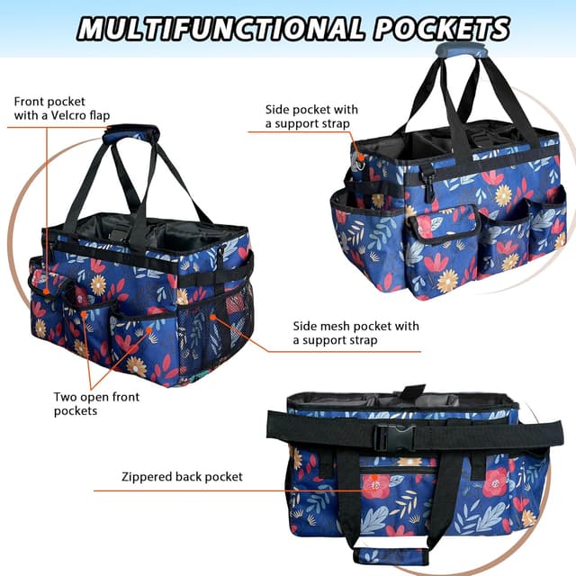 Thumbnail 4 de Borsa portaoggetti per la pulizia organizer grande blu