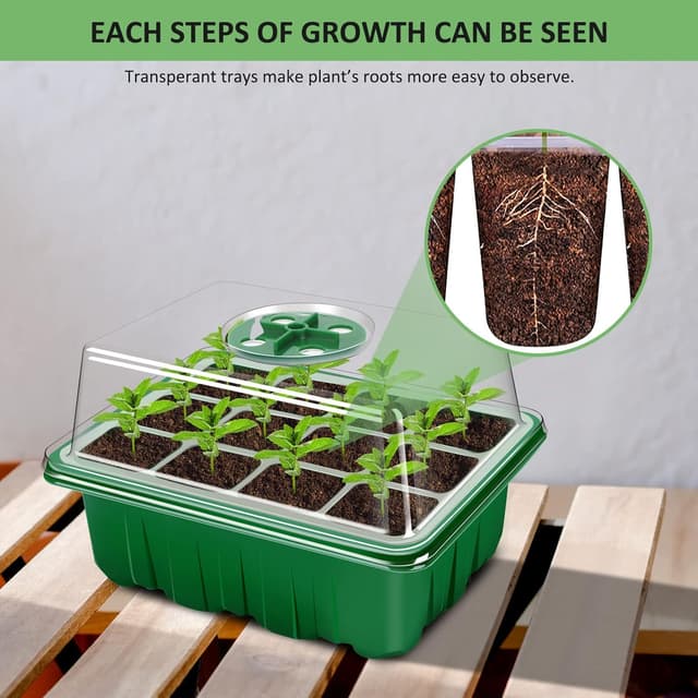 Thumbnail 6 de YAUNGEL Seed Trays 72‑cell, 6 pack 🌱