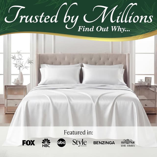 Thumbnail 4 de DECOLURE 100% Viscose Bamboo Sheets Queen 6Pc 17