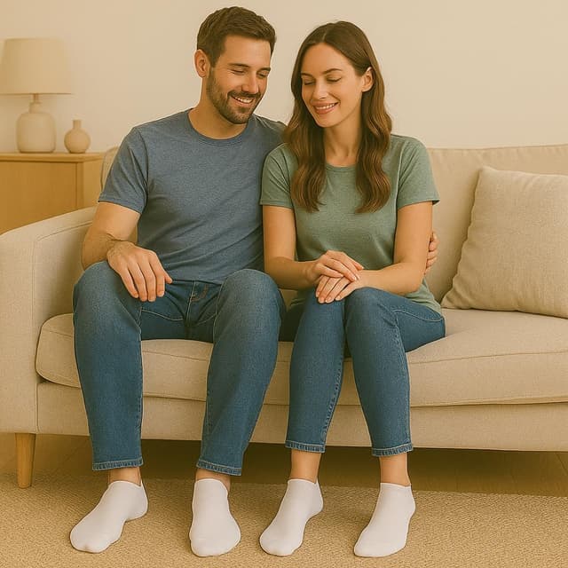 Detalle de Sneaker Socken Herren & Damen – Premium 10 Paar Sneaker-Socken aus Baumwolle (kurz), Schwarz/Weiß/Grau