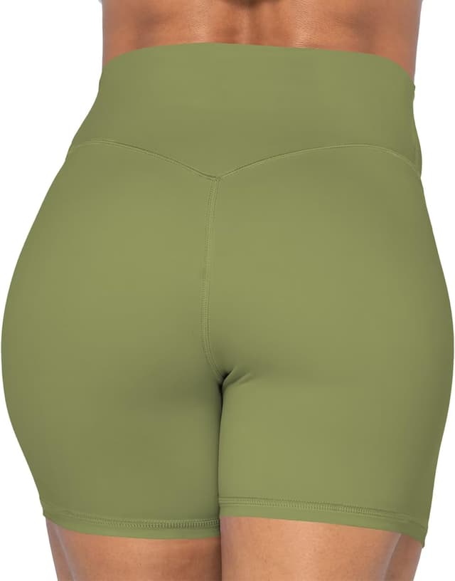 Detalle de Sunzel No Front Seam High Waist Biker Shorts for Women (Squat Proof Yoga & Workout Bike Shorts)