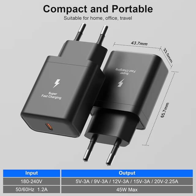 Thumbnail 4 de Samsung 45W Caricabatterie USB‑C per Galaxy