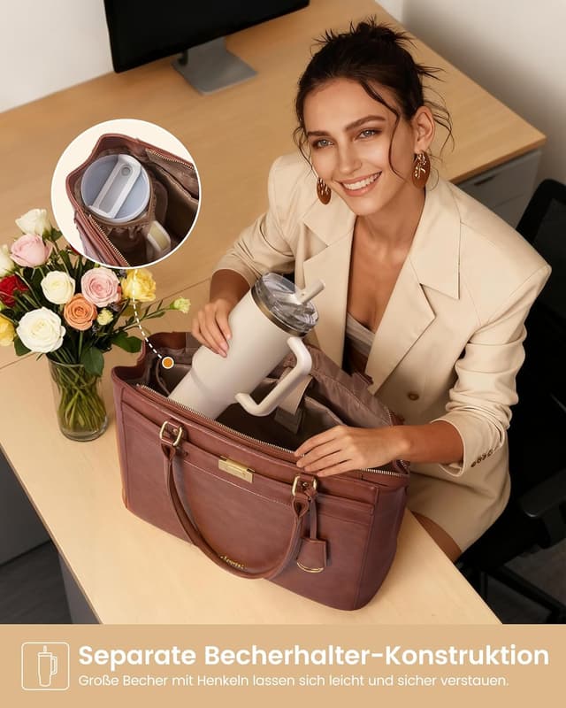 Detalle de LOVEVOOK Laptoptasche 15,6 Zoll Business