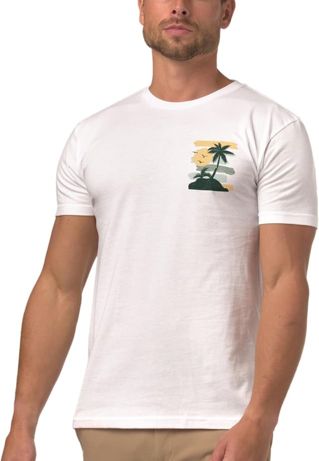 Detalle de INTO THE AM Graphic Tees for Men (S–4XL) Premium Short Sleeve Colorful T-Shirts