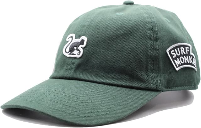 Detalle de Surf Monkey Berretto Baseball Classic in cotone biologico con chiusura a pinza