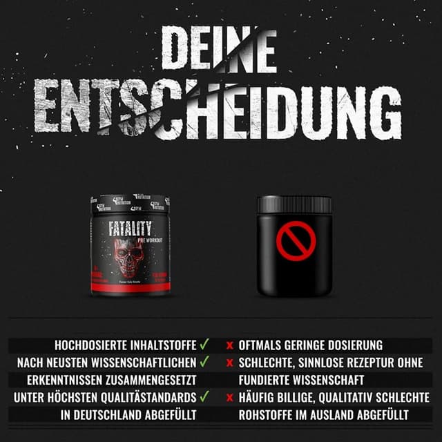 Thumbnail 5 de FATALITY Pre Workout Booster 450 g Cola Kirsch