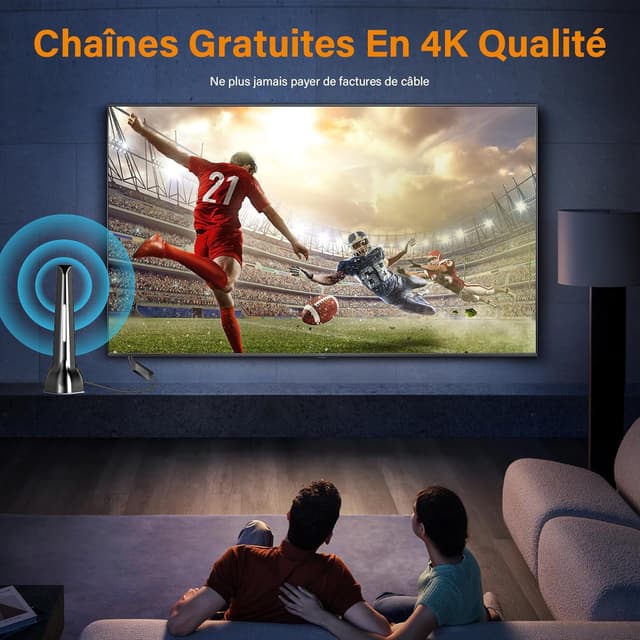 Thumbnail 1 de Antenne TV intérieure puissante réception 420 km