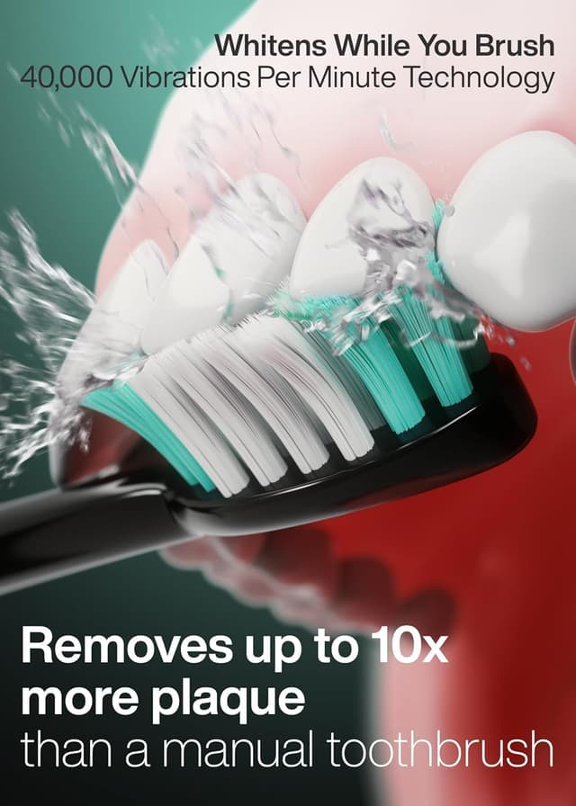 Detalle 2 de Aquasonic Black Series Ultra Whitening Toothbrush 40,000 VPM 🪥