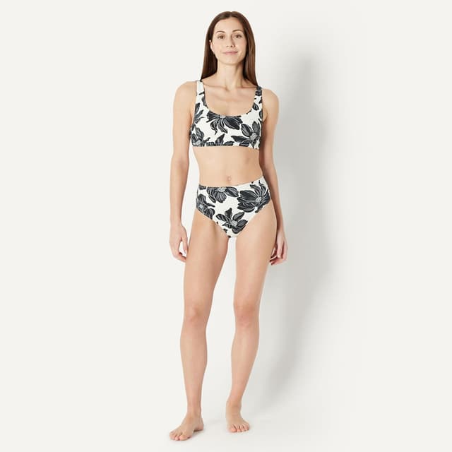 Detalle de Amazon Essentials Femme – bas de bikini échancré taille haute