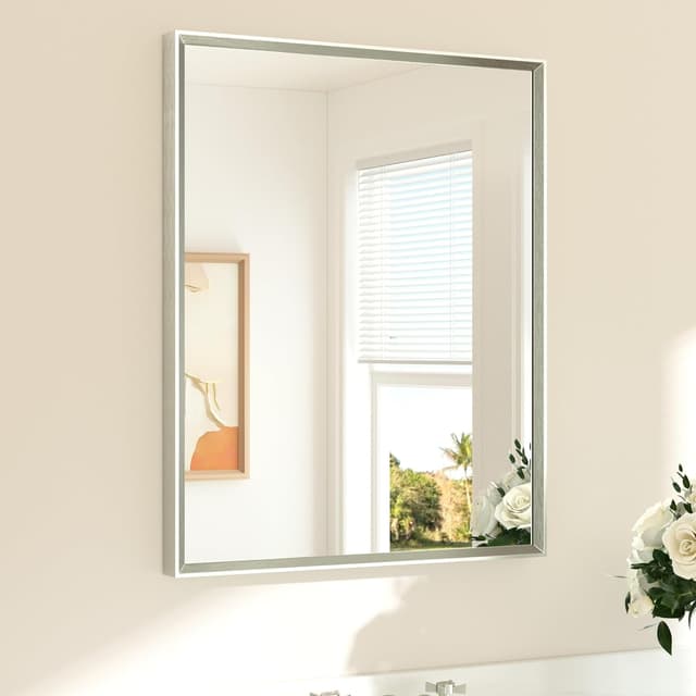 Imagen de TETOTE Brushed Nickel Bathroom Mirror 24 x 30 en OfertitasTOP