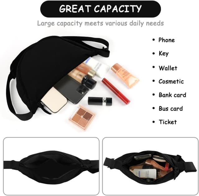 Thumbnail 3 de Aucuu Bolso Bandolera Mujer Media Luna Impermeable