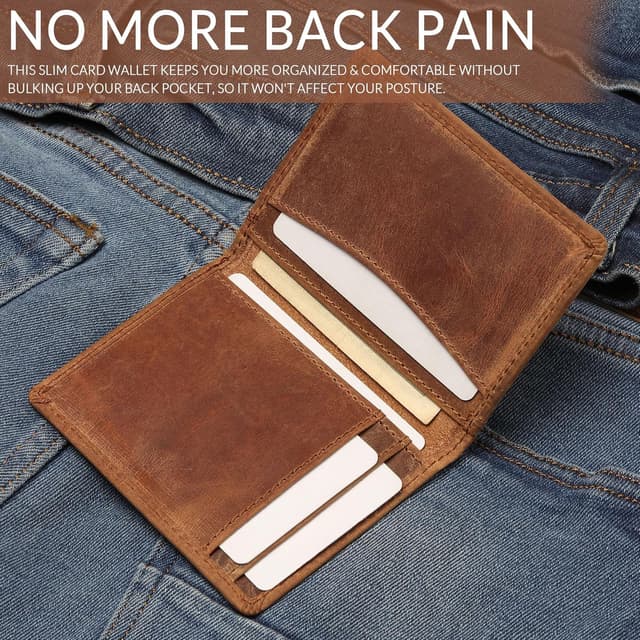 Detalle 2 de FOXHACKLE Kreditkartenetui aus Vollnarbenleder