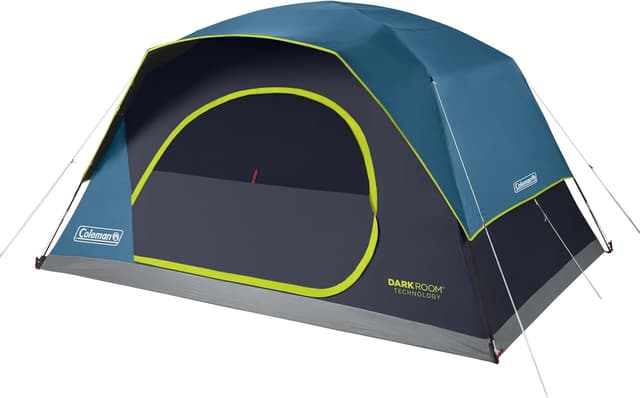Detalle de Coleman Skydome Dark Room Tent (4/6/8/10 Person) with Rainfly, 5-Minute Setup