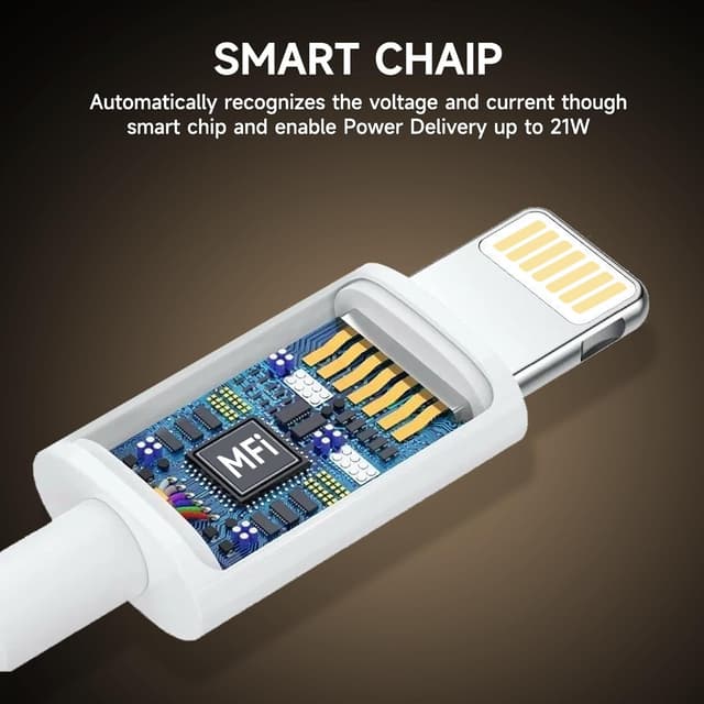 Detalle 2 de Cable iPhone 2M 2Pack MFi carga rápida